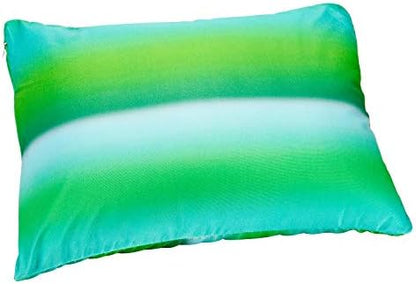  FABSKIY Squishy Neck Microbead Throw Pillow With Removable Cover, 16 And 12Inches Soft Travel Body Bed Pillow Bead Pillow For Kids Adult Chair Sleeping Car Seat (Ocean Blue)