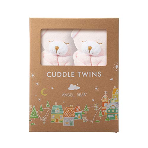  Angel Dear Cuddle Twins Blankie, New Pink Bunny