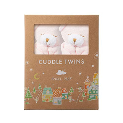  Angel Dear Cuddle Twins Blankie, New Pink Bunny