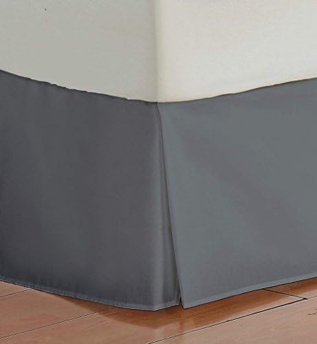  800 Thread Count Egyptian Cotton ONLY 1 Piece Bed Skirt (Twin XL, White, 15 Inch Fall) - Hotel Quality, Iron Easy, Quadruple Pleated, Wrinkle And Fade Resistant