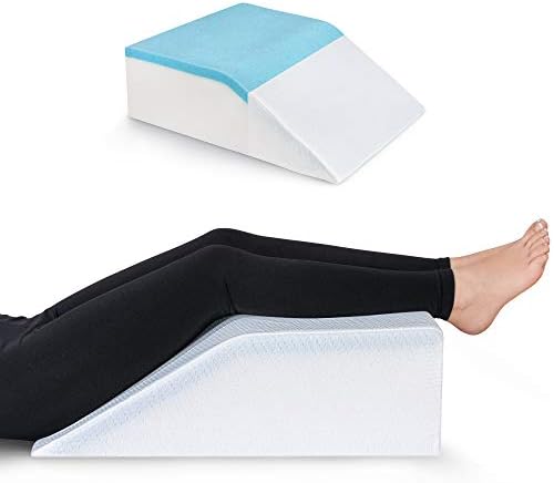  Ebung Memory Foam Leg Elevation Pillows - Leg Support Pillow To Elevate Feet, Sleeping, Blood Circulation, Leg Swelling Relief, Sciatica Pain Relief, Back Pain & Pregnancy - Leg Wedges For Elevation