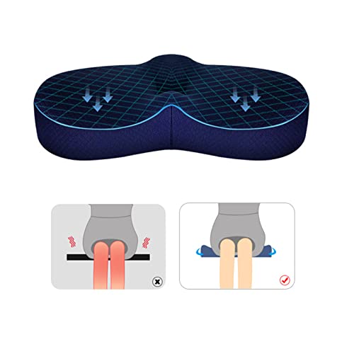  Donut Pillow Hemorrhoid Tailbone Seat Cushion, Memory Foam Breathable Oval Hollow Orthopedic Hemmoroid Pillow Cushion For Office