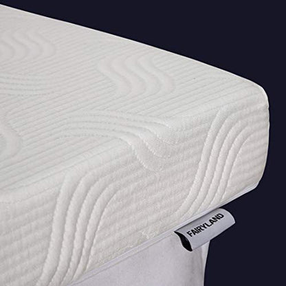  3 Inch Memory Foam Mattress Topper Queen Size, Cooling Relieving Mattress Pad For Bed With Bamboo Fiber Cover