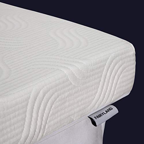  3 Inch Memory Foam Mattress Topper Queen Size, Cooling Relieving Mattress Pad For Bed With Bamboo Fiber Cover