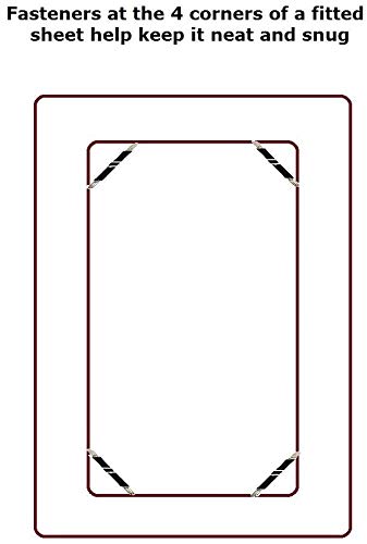  Clara Clark Premier 1800 Series 4pc Bed Sheet Set - Deep Pocket Bundle With UBER Comfort Set Of 4 Corner Adjustable Bed Sheet Straps Suspenders Grippers Fasteners (Beige Cream, King)