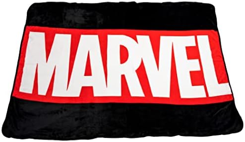  Marvel Comics Oversized Fleece Throw Blanket With Spider-Man, Captain America, Black Panther, More | Superhero Geeky Home Decor | Soft And Cozy Sherpa Blanket | 54 X 72 Inches