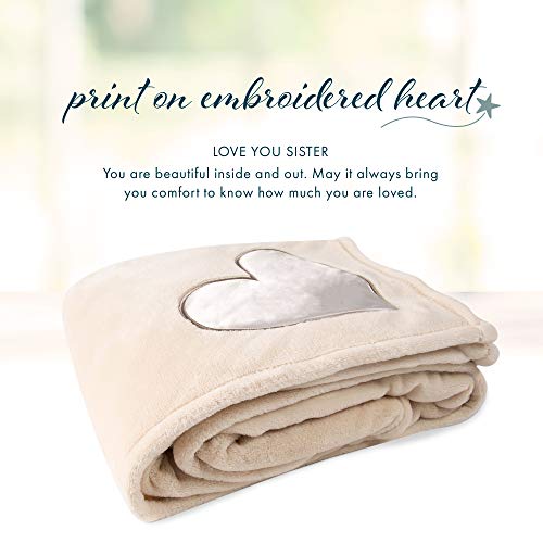  19504 Comfort Blanket - Love You Sister Thick Warm 320 GSM Royal Plush Throw Blanket