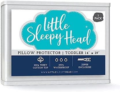  Waterproof, Zippered Queen Pillow Protectors, Set Of 2, Terry Cotton, 100% Hypoallergenic Pillow Covers - 2 Pack, (21x31).