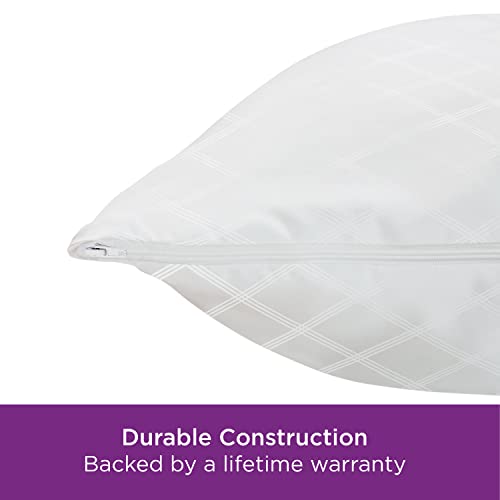 Breathable, Zippered Pillow Protector, Standard/Queen – 2 Pack