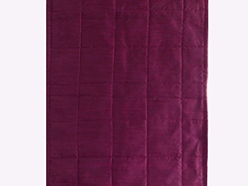  Quilted Bed Runner - Purple Plum Bed Scarf Long Side Runner Throw King/Queen/Twin Size With Decorative Cushion Cover Polyester 20" Wide X 102" Long (50 Cm X 300 Cm)