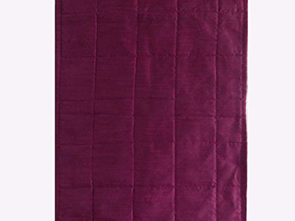  Quilted Bed Runner - Purple Plum Bed Scarf Long Side Runner Throw King/Queen/Twin Size With Decorative Cushion Cover Polyester 20" Wide X 102" Long (50 Cm X 300 Cm)