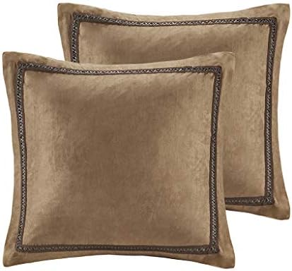  Woolrich Casual Cabin Lodge Lifestyle Decorative Pillow Hypoallergenic Sofa Cushion Lumbar, Back Support, 18" X 18", Hadley Bear Berber White