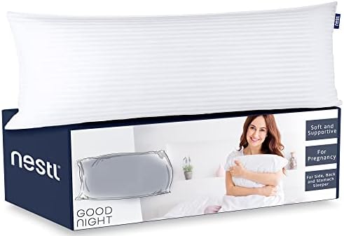  Bed Pillows For Sleeping - Down Alternative Sleep Pillows King Size Set Of 2-100% Cotton Pillow With Polyester Fiber Filling - Soft And Fluffy Pillow 20x 36 Inches