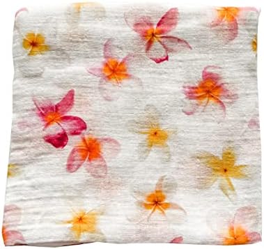  Florida Kid Co. Fish Baby Swaddle Blanket - 70% Bamboo/ 30% Cotton Muslin - Silky Soft, Breathable, Lightweight, Multipurpose, Nursery Shower Gift, Large - 47 In. X 47 In. Baby Essentials