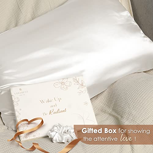  Satin Pillowcase For Hair And Skin - Super Soft Silk Pillowcase For Hair And Skin 2 Pack 20x30 Inches | Cooling Satin Pillowcases With Zipper | Satin Pillow Case Standard Size Queen