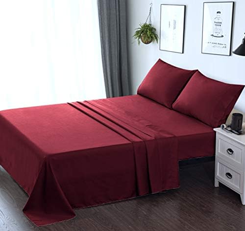  OBA HOME Microfiber Bed Sheet Set - Twin Size (Beige)