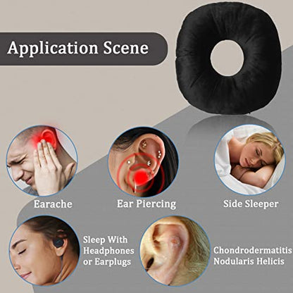  Coceyese Ear Piercing Pillow For Side Sleepers With Ear Hole, Donut Pillow For CNH And Ear Pain Ear Inflammation Pressure Sores, Ear Guard Pillow…