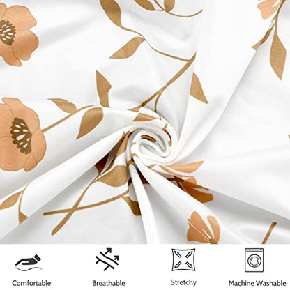  Changing Pad Cover, 2 Pack Changing Table Cover For Baby Boys Girls, Jersey Knit Soft Diaper Changing Pad Cover, Changing Table Sheets, Retro Brown Flower