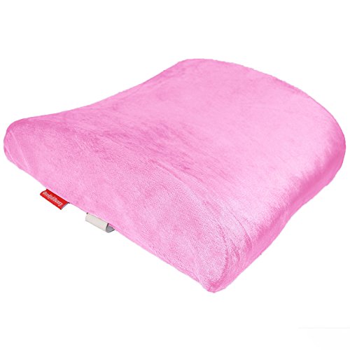  Bookishbunny Premium Memory Foam Lumbar Support Cushion Pillow (Pink)