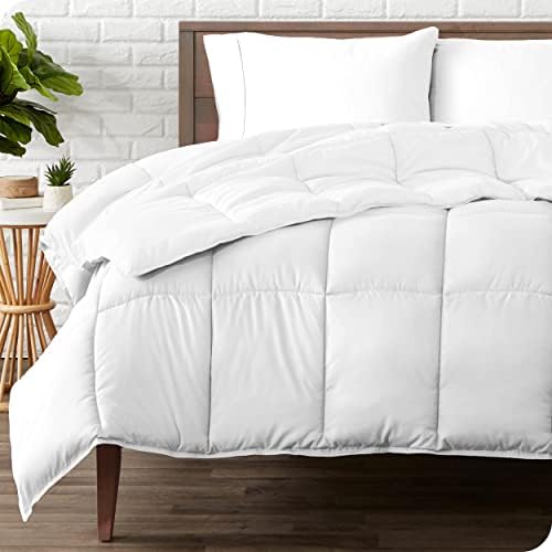  King/California King Comforter - Reversible Colors - Goose Down Alternative - Ultra-Soft - Premium 1800 Series - All Season Warmth - Bedding Comforter (King/Cal King, Grey/Light Grey)
