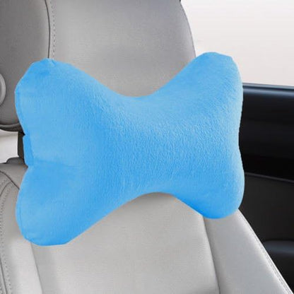 Bookishbunny Dog Bone Shaped Travel Neck Pillows Memory Foam Car Bus Truck Driving Comfort Head Rest Support (Gray)
