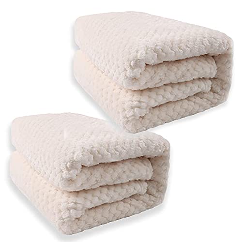  NICE COM SUPPLY Set Of 2 - Kids Travel Blanket (White, 28Wx40L)