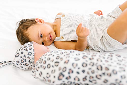  Large Premium Knit Baby Swaddle Receiving Blanket"Zara" By Copper Pearl