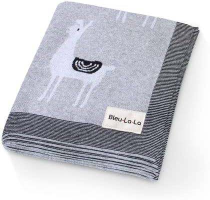  Baby Swaddle Blanket - 100% Luxury Cotton Knit Soft Cozy Lightweight Unisex Receiving Swaddle Crib Stroller Quilt Blanket For Shower Gift Registry For Newborns Infants Toddlers (Sheep - Khaki)