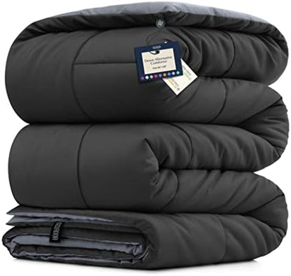  BELADOR Queen Comforter All-Season Duvet Insert Queen Size Bed Comforter - Down Alternative Comforters, Mid-Plush Lightweight Comforter, Box Quilted Siliconized Fiberfill Oeko-Tex Hotel Comforter