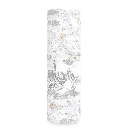  Aden + Anais Harry Potter Swaddle Blanket, Boutique Muslin Blankets For Girls & Boys, Baby Receiving Swaddles, Ideal Newborn & Infant Swaddling Set, Perfect Shower Gifts, Single, Harry Potter