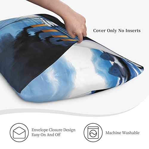  1 Pack Titanic Pillow Covers Super Soft Rectangle Decorative Throw Pillowcase With Envelope Closure Wrinkle Fade And Stain Resistant 20x30