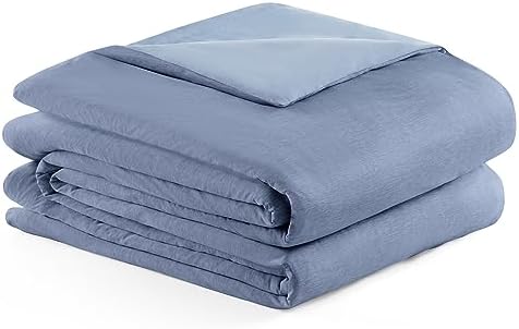  EXQ Home Cooling Cover 90x90-Queen Size Premium Soft Duvet Cover For Weighted Blanket With Zipper,Machine Washable (Dark Grey,Duvet Cover Only)