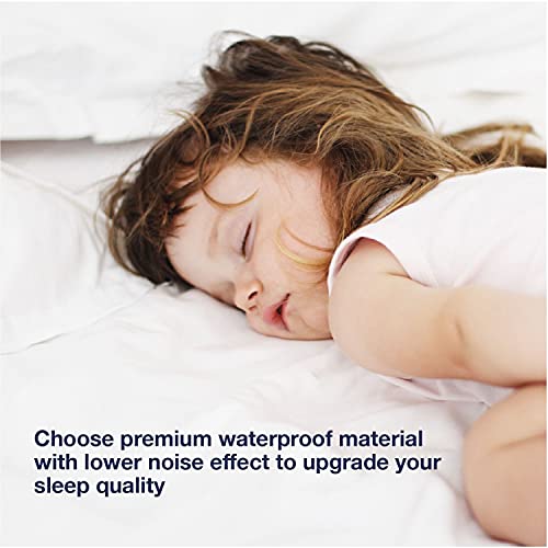  Premium Full Mattress Protector Waterproof,Breathable & Noiseless Mattress Cover,Fitted 10''-18'' Deep Pocket