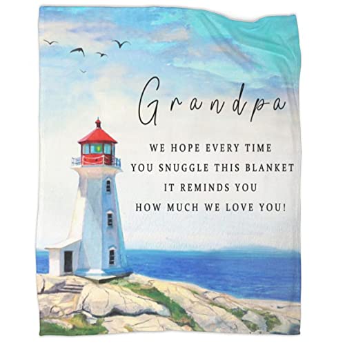 To My Grandpa Blankets From Grandkids Birthday Gifts For Grandpa From Granddaughter Blankets And Throws Ultra Soft Quilt Flannel Fleece Bed Blankets 50" 60"