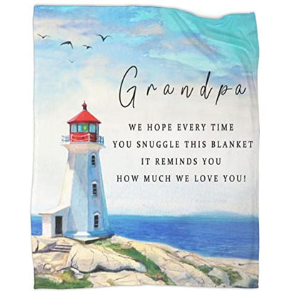  To My Grandpa Blankets From Grandkids Birthday Gifts For Grandpa From Granddaughter Blankets And Throws Ultra Soft Quilt Flannel Fleece Bed Blankets 50" 60"