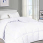  SUPERIOR Oversized All-Season Reversible Down Alternative Comforter, King, White