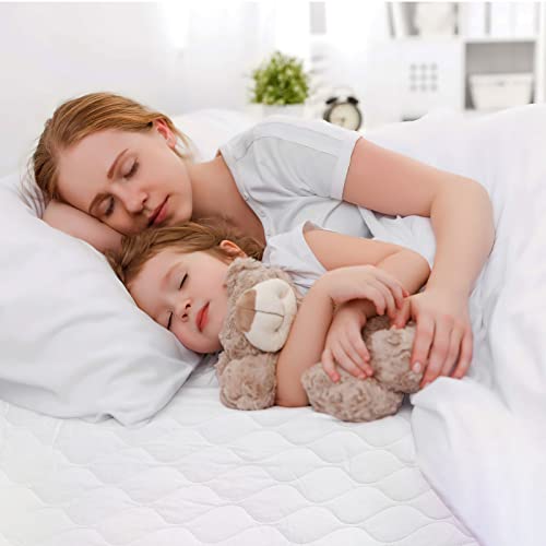  Heated Mattress Pad King Size, 78x80in Quilted Cotton Electric Mattress Pad With 2 Heating Digital Controllers, 6 Heat Setting, 9 Hours Auto Shut Off, 20" Deep Pocket, Machine Washable