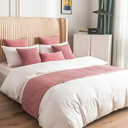  Hotel Bed Runner Scarf Bedroom Modern Bedspreads Decoration For Queen King Double Single Size Bed Throws For Foot Of BedTail Towel Bedding Protection, 180X45cm For 1.5m Bed