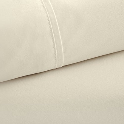  Peru Pima Luxury Pillowcase Set - 100% Peruvian Pure Cotton - 800 Thread Count - Hotel Quality Sateen - King Size - Ivory