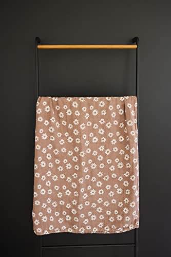  Mebie Baby Daisy Dream Muslin Swaddle, Modern And Neutral Swaddle Blanket For Baby Girl Or Boy, Soft Baby Blankets, Newborn Swaddle Blanket, 0-3 Month, Comfy Wrap, Baby Essentials & Gifts