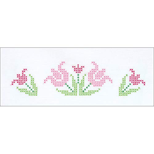  Jack Dempsey JDN1600.296 Pillowcase Perle XX Tulips , White