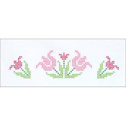  Jack Dempsey JDN1600.296 Pillowcase Perle XX Tulips , White