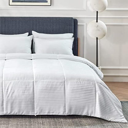  Duvet Insert Lightweight Comforter, Quilted Cooling Duvet Insert, Ultra Soft Down Alternative Comforter With Corner Tabs (Queen, White)