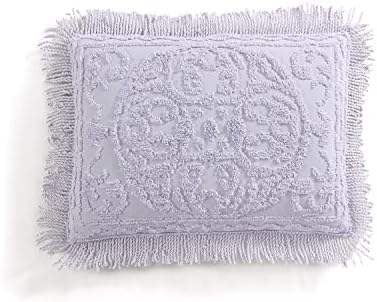  Medallion Chenille Bedspread, Queen, White