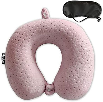  Gosider Neck Pillows For Sleeping Travel Pink Travel Pillow Comfortable U Shape Memory Foam Pillows Neck And Head Support Portable Travel Neck Pillow Suitable For Planes, Trains, Self-Driving Cars