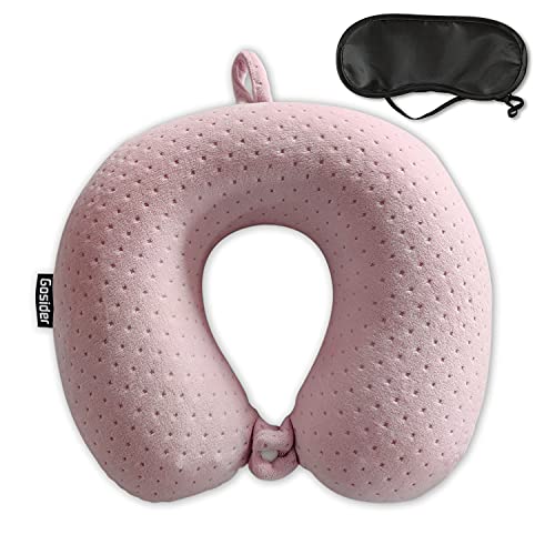  Gosider Neck Pillows For Sleeping Travel Pink Travel Pillow Comfortable U Shape Memory Foam Pillows Neck And Head Support Portable Travel Neck Pillow Suitable For Planes, Trains, Self-Driving Cars