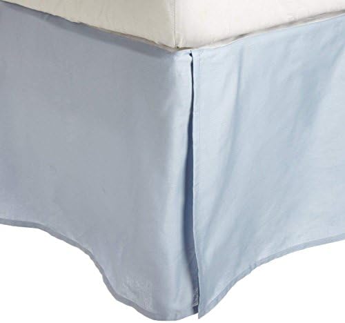  800 Thread Count Egyptian Cotton ONLY 1 Piece Bed Skirt (Twin XL, White, 15 Inch Fall) - Hotel Quality, Iron Easy, Quadruple Pleated, Wrinkle And Fade Resistant