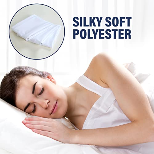  Pillow Protector 2 Pack - Extra Soft Knit - Waterproof Zippered Case (King 2 Pack)
