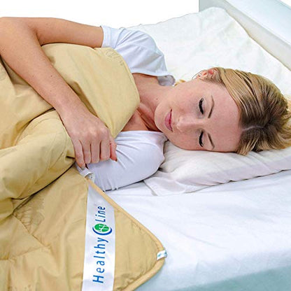  HealthyLine Camel Wool Filled Winter Comforter, Extra Weight – 450 GSM In 100% Down-Proof Cotton 233TC (Full Size: 89″ X 67″)