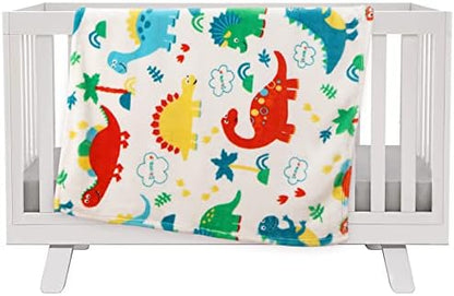  Mermaker Dinosaur Blanket For Girls, Pink Dinosaur Blankets For Girls And Boys, Cartoon Cute Dinosaur Throw Blankets For Kids And Teens, Soft Fleece Blanket For Couch And Bed (60x50 Inches)